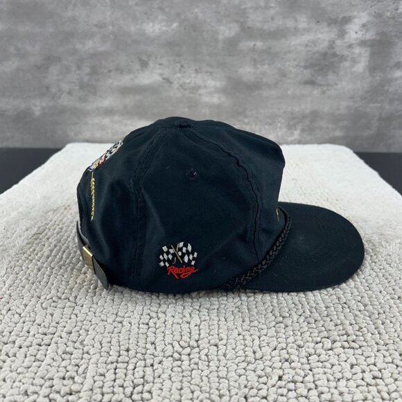 Vintage Super Sales 500 Strap Back Trucker Rope Hat OSFA Nascar Racing Black - Picture 5 of 10